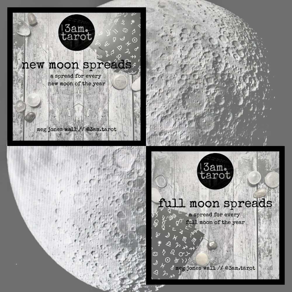 new & full moon tarot spread bundle